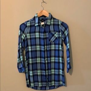 GapKids slim medium girls flannel shirt